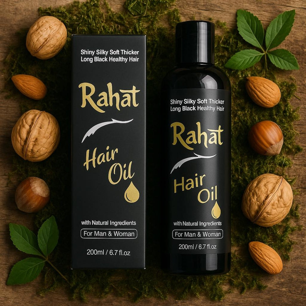 Rahat Hair Oil – Organic Herbal Hair Growth Oil in 200ml